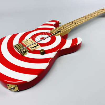 Charvel Retro Bullseye-Limited-You can't stop rock-n-roll! 2004 Red/White image 4