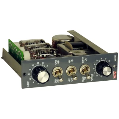 Retro Instruments 500PRE 500 Series Tube Microphone Preamp with 3 12AT7 Tubes image 9