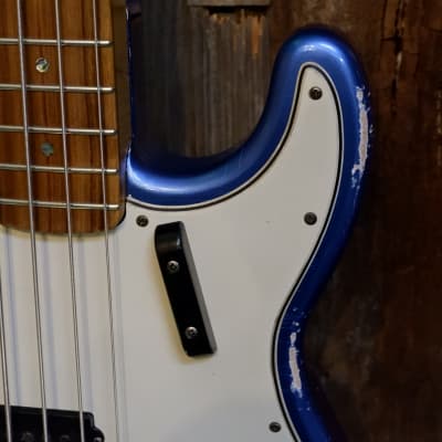 Keith Holland Custom PBASS-ANS #1279 - Electric Blue Metallic Nitro w/ Gator Transit Gig Bag image 7
