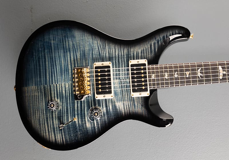 Paul Reed Smith Custom 24 10 Top - Faded Whale Blue Wraparound Smokeburst image 1