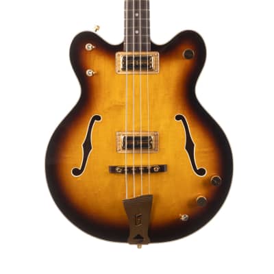 Used Gretsch G6072 Long Scale Hollow Body Bass Sunburst 2006 for sale