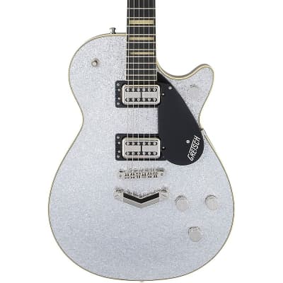 Gretsch Guitars G6229 Players Edition Jet BT Electric Guitar Silver Sparkle image 1