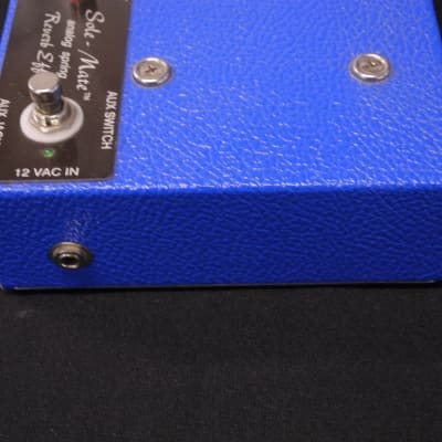 2010s VanAmps USA Sole-Mate Reverbamate Series Analog Reverb Limited Blue And White + AC Adaptor image 5