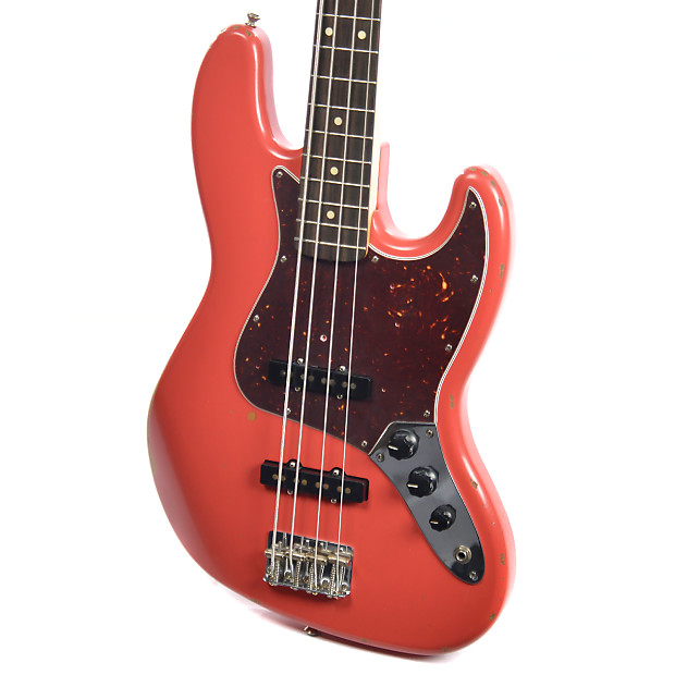 Fender Road Worn 60's Jazz Bass Fiesta Red With Rosewood