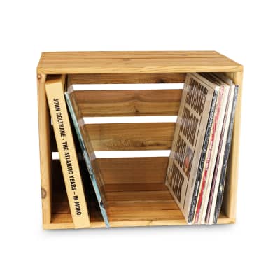 Sanctus Sound Vinyl LP Record Crate in Cedar image 3