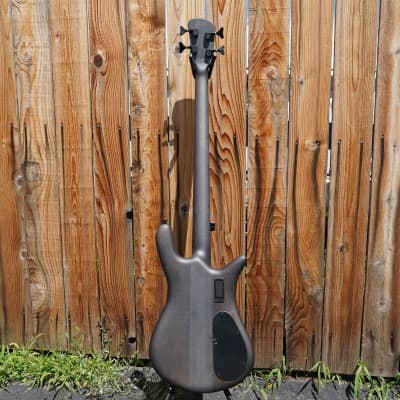 Spector  Euro4LX  - Trans Black Stain Matte Left Handed 4-String Electric Bass Guitar w/ Gig Bag (2023) image 3