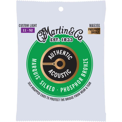 Martin MA535S Authentic Acoustic Marquis® Silked Strings Phosphor Bronze, Custom Light image 2