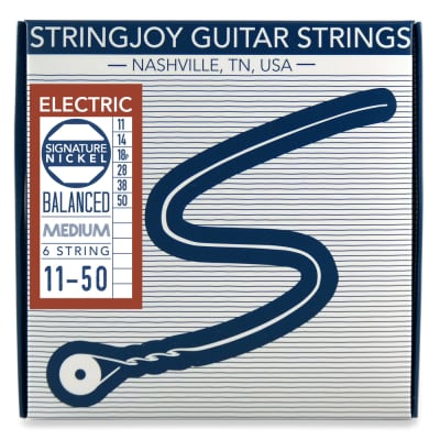 Stringjoy Signatures Nickel Electric Guitar Strings - Balanced Medium (.11 - .50)