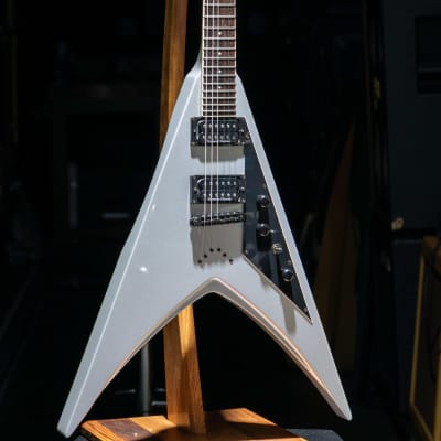 ESP LTD DV8-R | Metallic Silver | Dave Mustaine of Megadeth signature electric guitar for sale