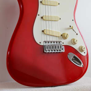 Used Fender Lace-Sensor Stratocaster Fiesta Red 1990 | Reverb