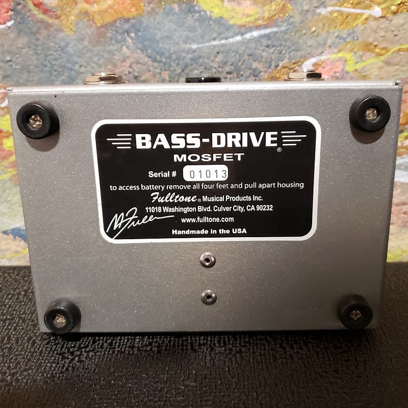 Fulltone Bass-Drive MOSFET Bass Overdrive Pedal | Reverb