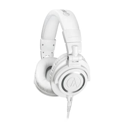 Audio-Technica ATH-M50x Closed-Back Studio Monitor Headphones - White image 3