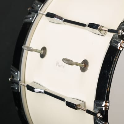Used Pearl 22" Marching Bass Drum, White image 4