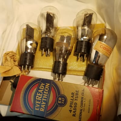 Matched Pair RCA Cunningham Radiotron USA Type 47 ENGRAVED Matched Pair RCA Cunningham Radiotron USA Type 47 ENGRAVED