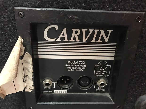 Carvin 722 wedge discount monitors
