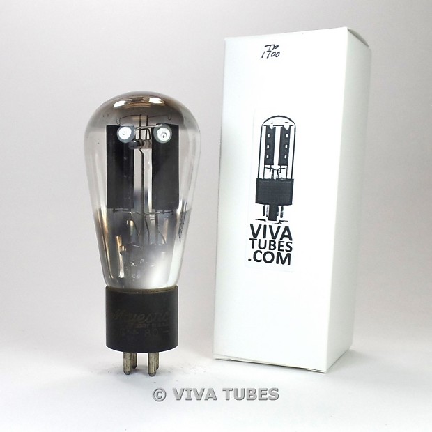 Tests NOS Majestic G80 [Type 80 Rectifier] ENGRAVED Globe Reverb