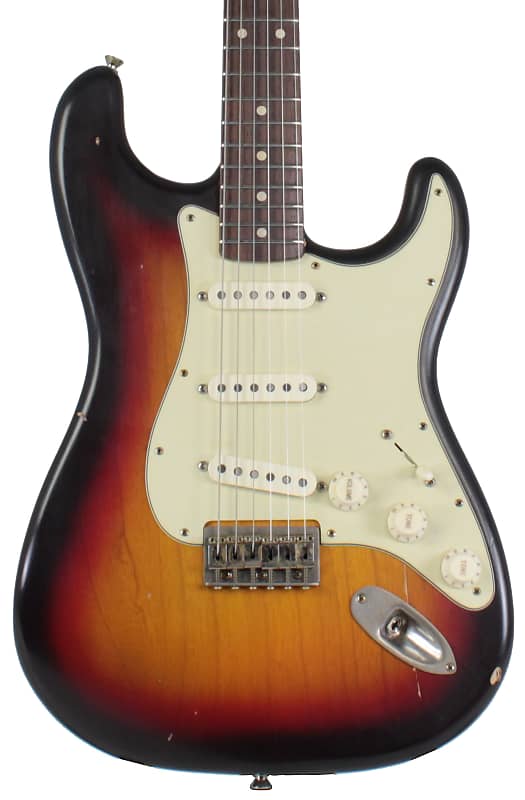 ギター Nash Guitars S-63 3Tone burst Hard Tail Nash S63 Guitar, 3-Tone Sunburst, Heavy Aging | Humbucker Music