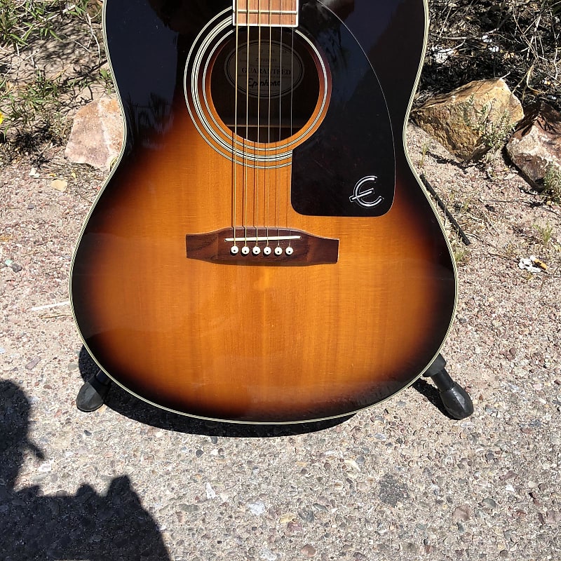 Epiphone アコースティックギター AJ-18S ヴィンテージサンバースト Epiphone AJ 18S VSB Vintage Sunburst Acoustic Guitar | Reverb