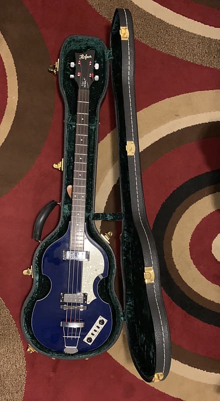 Hofner B-Bass Icon Series RARE BLUE | Reverb