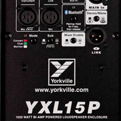Yorkville YXL15P 15-inch / 1-inch Powered Speaker - 1000 Watts image 4