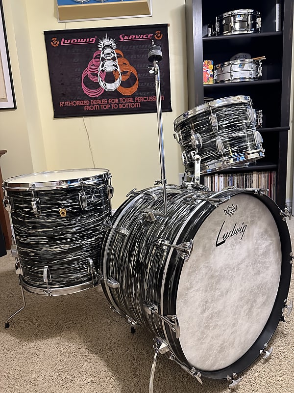 Ludwig Super Classic 13/16/22 w Rail Consolette and NO Extra Reverb