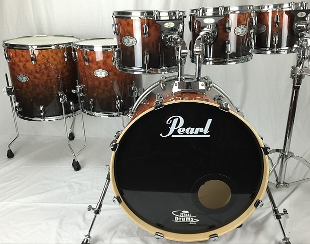 Pearl birch drum set on sale