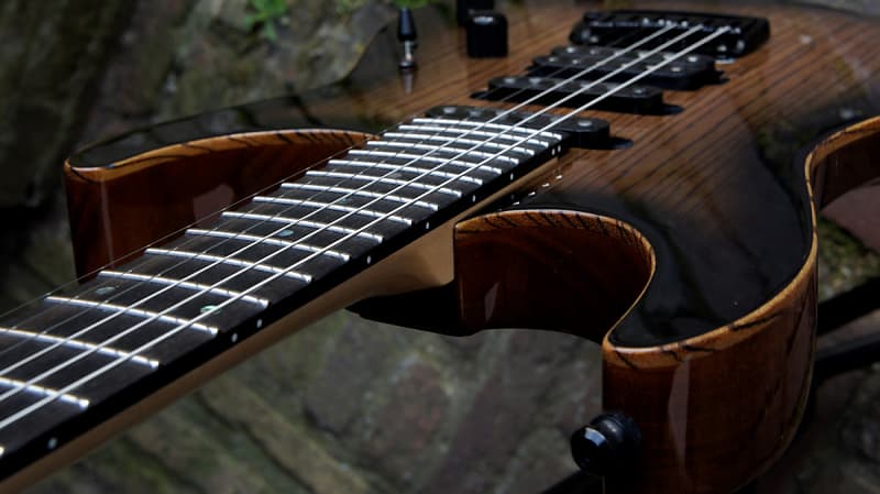 ESP USA M-III 2 GT - Zebrawood - See Thru Black Sunburst