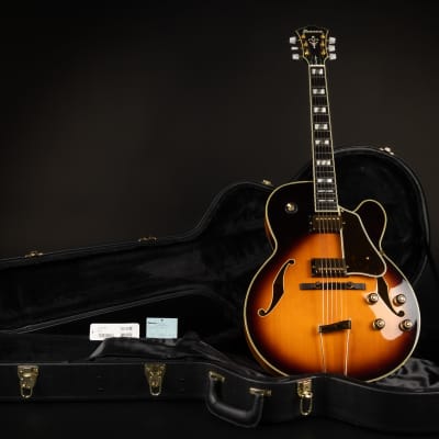 【1円～】演奏性良好！Ibanez AF200 AV '01 フジゲン製 アイバニーズ フルアコ フルアコースティックギター ハードケース付き 中古♪