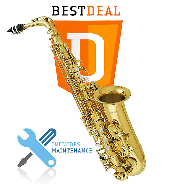 Strauss Student / Intermediate Alto Saxophone w/ Case and Mouthpiece image 1