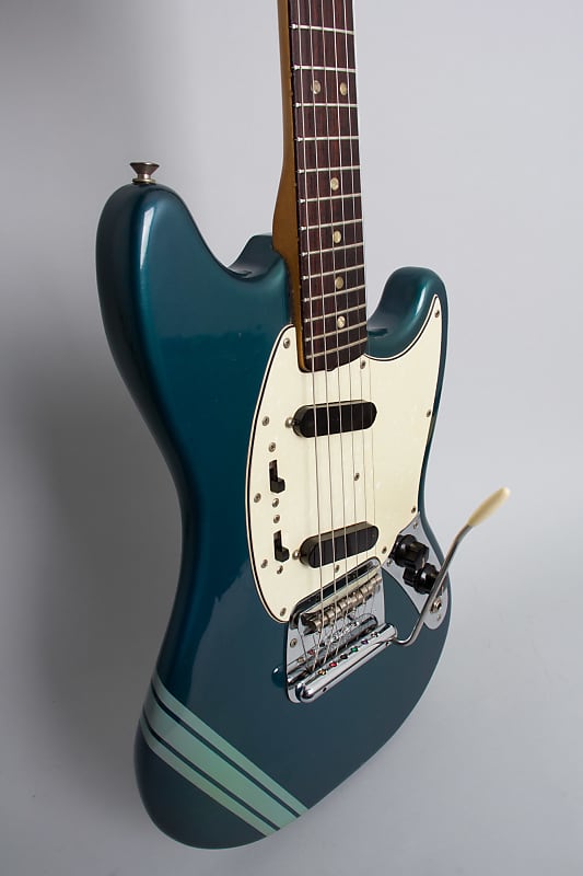 Fender Competition Mustang Solid Body Electric Guitar (1971), ser. #306233,  original grey hard shell case.