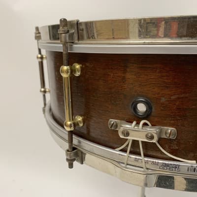 Decolite 5x15 Duplex Snare Drum Shell All Vintage Nickel Hdwr 1900s image 3