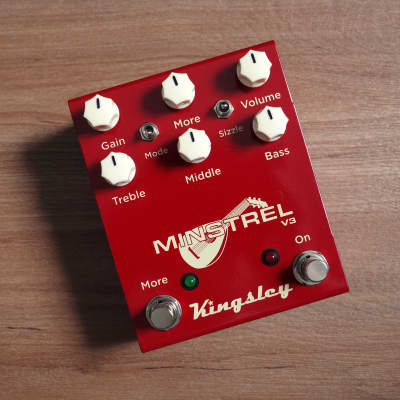 Kingsley Minstrel V3 Tube Overdrive  2023 - Latest version with "more" footswitch and updated gain modes image 2