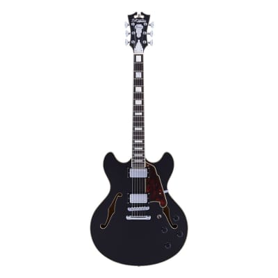 D'Angelico Premier DC Electric Guitar - Black Flake - Open Box image 2