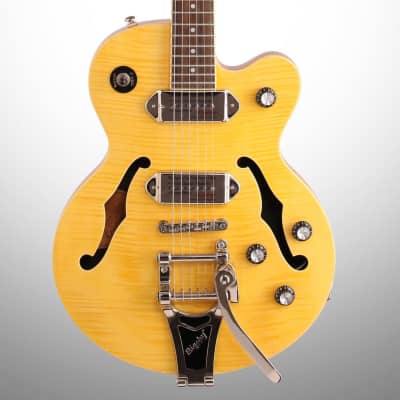 Epiphone Wildkat Electric Guitar with Bigsby Tremolo, Antique Natural image 1