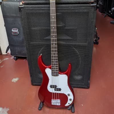 NEW! Baltimore Candy Apple Red Finish Precision Style Bass Guitar - Looks/Plays/Sounds Really Good! for sale