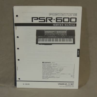 Yamaha Portatone PSR-600 Service Manual [Three Wave Music]