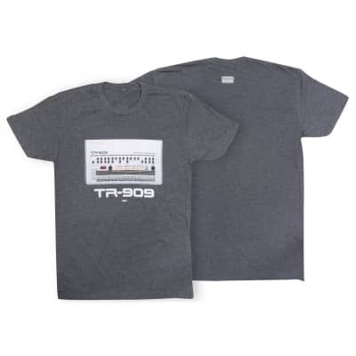 Roland TR-909 Crew T-Shirt Size Small in CHARCOAL image 2