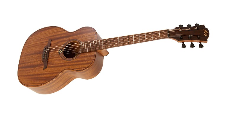 LAG TRAVEL-KA Travel Series Massive Khaya Top Top Khaya Neck Acoustic w/  Case 43 mm Nut Width