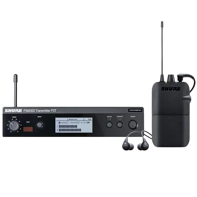 Shure PSM300 P3TR112GR Wireless In-ear Monitor System - J13 Band image 1