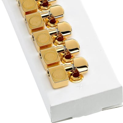 Fender Gold Deluxe Tuners - Pearloid Buttons (John Mayer BLK1 SRV