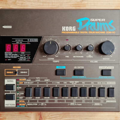 Korg DDM-110 Super Drums Drum Machine 1985 - Black