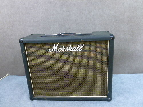 Marshall 2104 Tube Amp 212 Combo Changed Speakers serviced ready to rock ! 1978 Black Tolex image 1