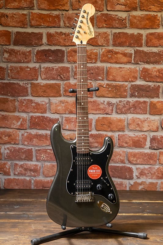 Squier Affinity Stratocaster HH - Charcoal Frost Metallic | Reverb