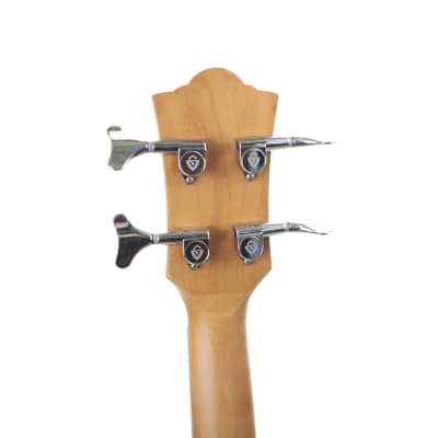 Guild Jumbo Junior Electro Acoustic Bass, Flame Maple Antique Blonde Satin image 8