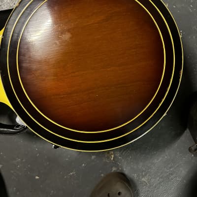 1959 Gibson RB-250 pot assembly (complete with 4 hole arch top ring) image 4