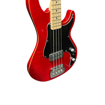 G&L Kiloton 4, Trans Red / Flame Maple Top / Bound Body / Maple *IN STOCK* Neck image 3