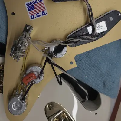 Custom Fender Stratocaster Gilmour Inspired Olympic White "#0001" with Gigbag image 11