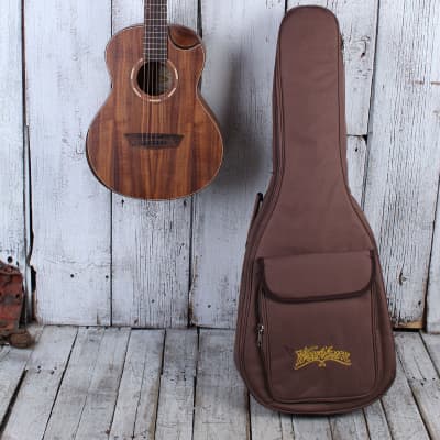 Washburn G-Mini 55 Koa Mini Grand Auditorium Acoustic Guitar with Gig Bag image 2