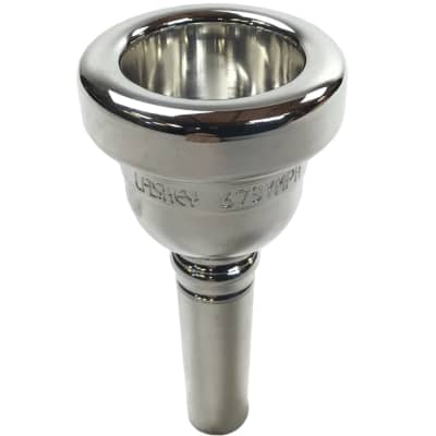 Laskey Large Shank Alessi Signature Trombone Mouthpiece, 55 Symphony Gold  Plated