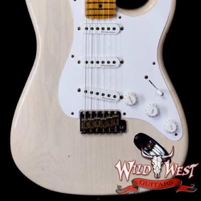 Fender Custom Shop Eric Clapton Signature Stratocaster Maple Fingerboard Journeyman Relic Aged White Blonde 8.05 LBS image 1